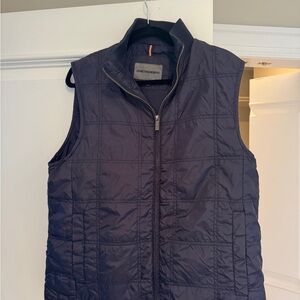 Johnston & Murphy Men's Navy Quilted Vest